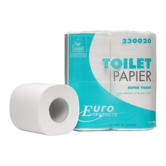 Euro Products | Toiletpapier | 2-laags | Tissue wit | 48 x 200 vel