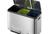 EKO EcoCasa Step Bin 15 + 15 + 15 liter mat/rvs