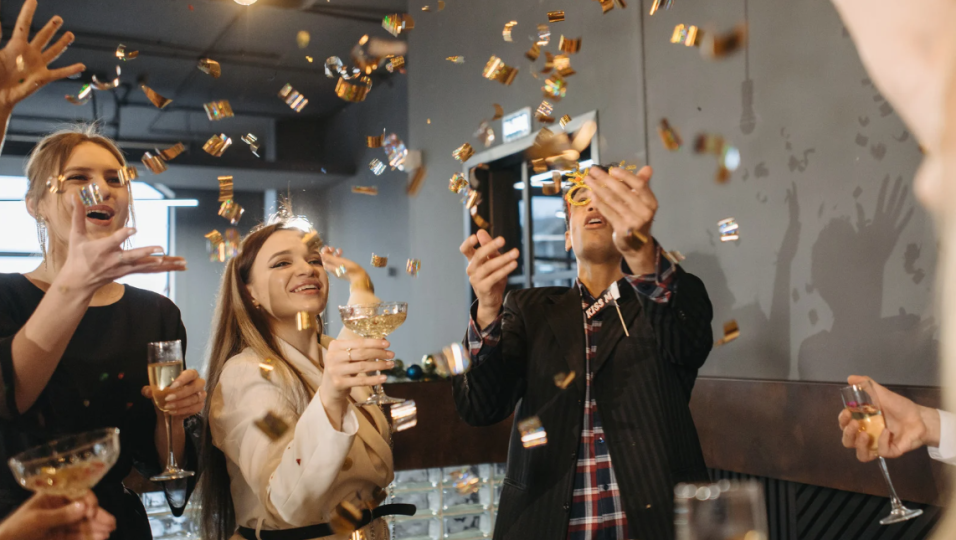 Boodschappenlijst voor de kerstborrel en nieuwjaarsreceptie op kantoor