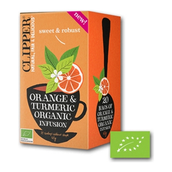 Clipper | Orange Turmeric Bio  | 4 x 20 stuks