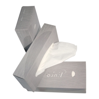 Euro Products | Tissues 2-laags 21 x 21 in dispenserdoos | 40 x 100 stuks