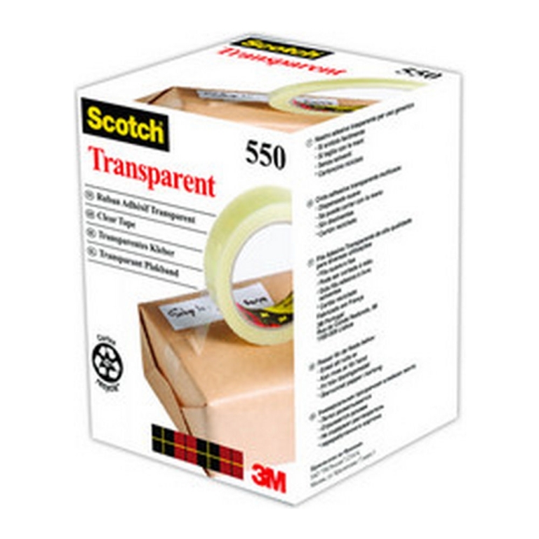 Scotch transparante tape 15 mm x 66 m 10 stuks