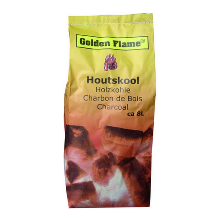 Golden Flame | Houtskool | 8 x 8 liter