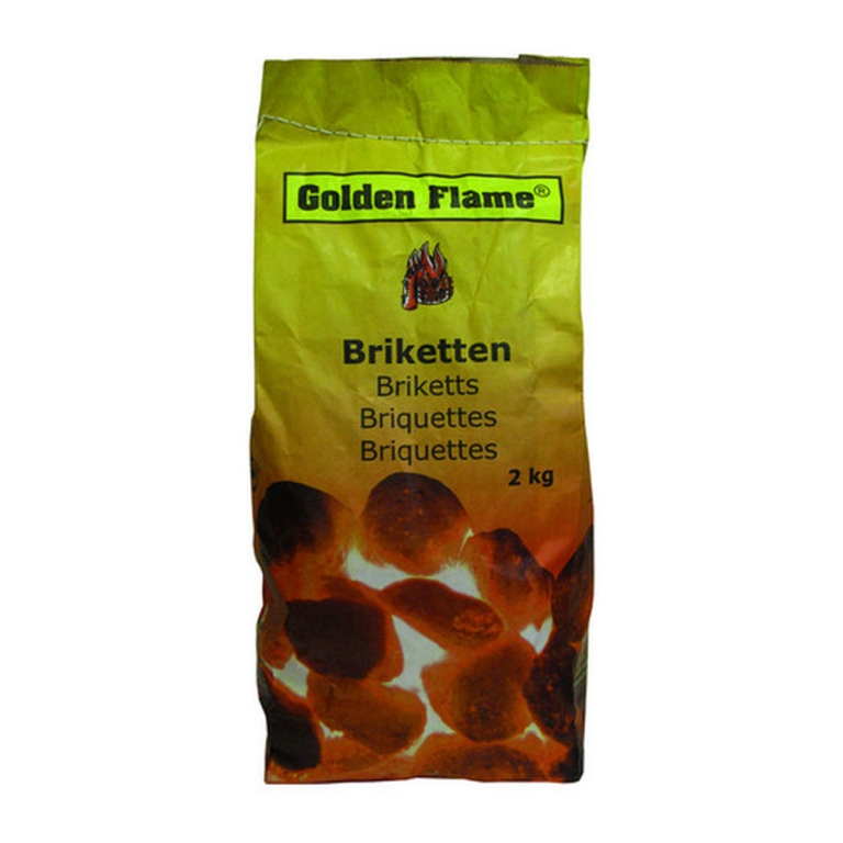 Golden Flame | Briketten | 8 x 2 kg