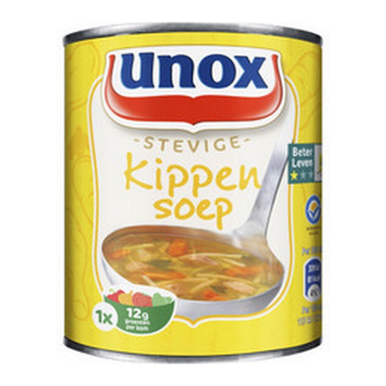 Unox | Stevige Kippensoep | Blik | 12 x 0.3 liter