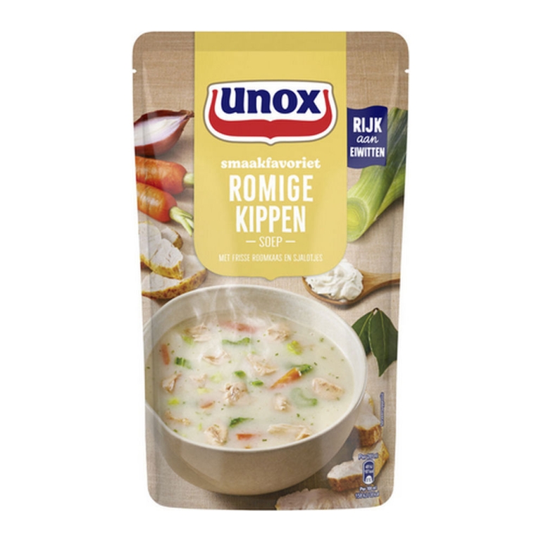 Unox | Soep | Romige Kip | 5 x 570 ml