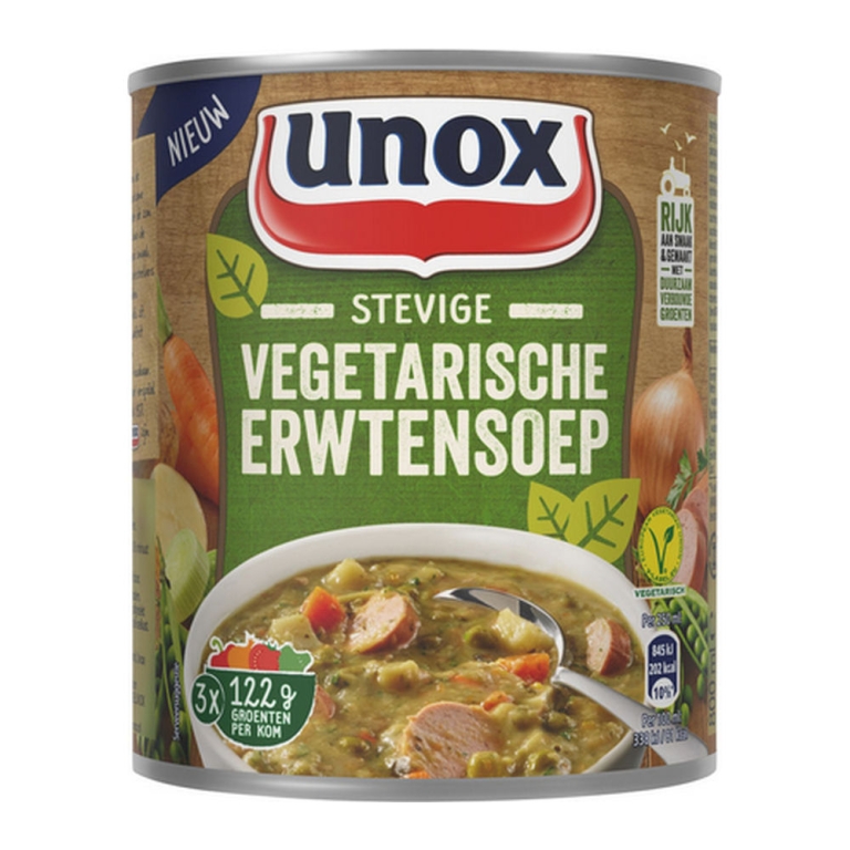 Unox | Stevige Vegetarische Erwtensoep | 6 x 800 ml