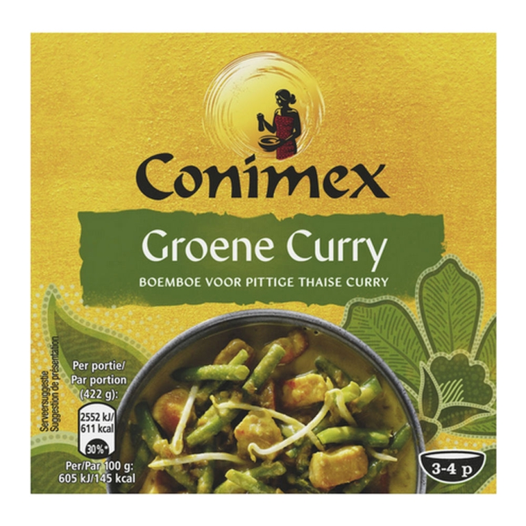 Conimex | Boemboe | Groene Curry | 8 x 95 gram