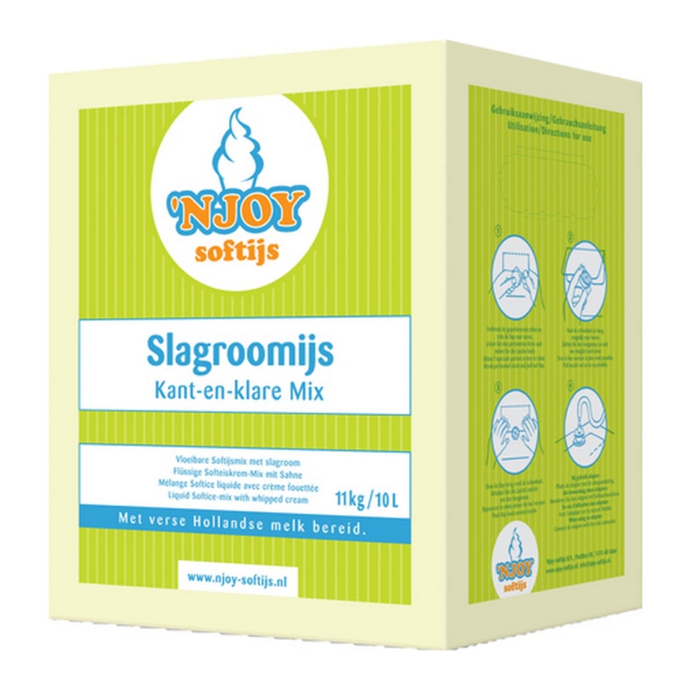 Njoy | Slagroomijs | 10 liter