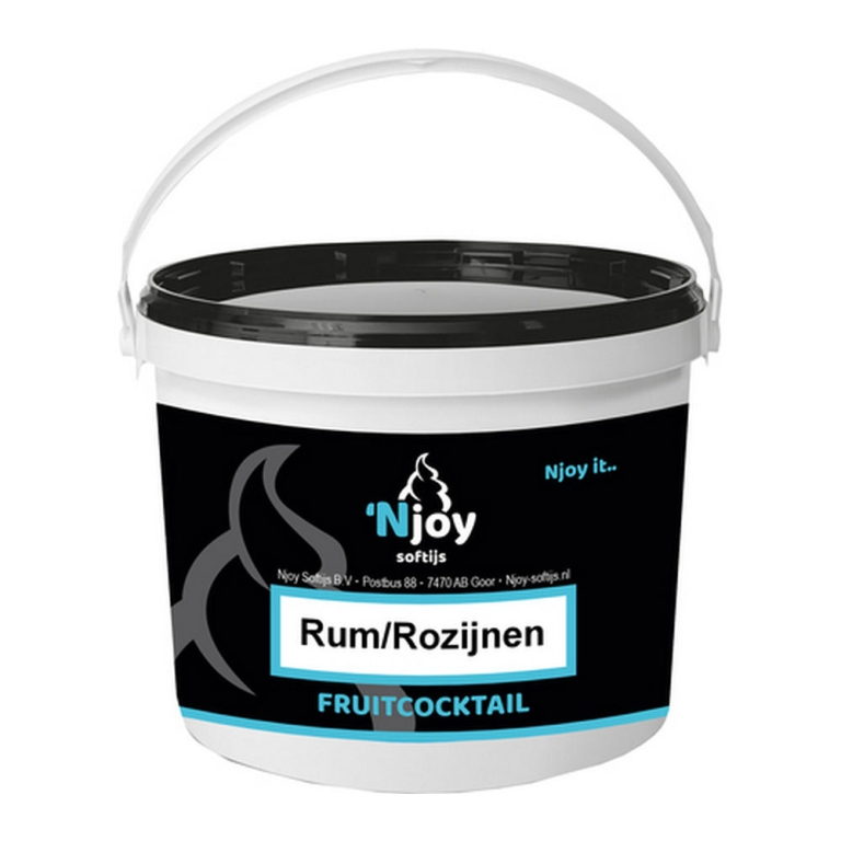 Njoy | Rum/Rozijnen Fruitcocktail | 8 x 1 kg