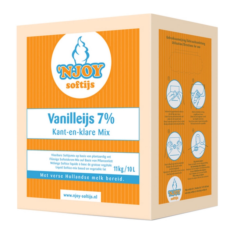 Njoy | 7% Vanilleijs | 10 liter