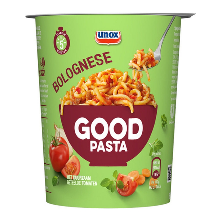 Unox | Good Pasta | Spaghetti Bolognaise | 8 x 68 gram