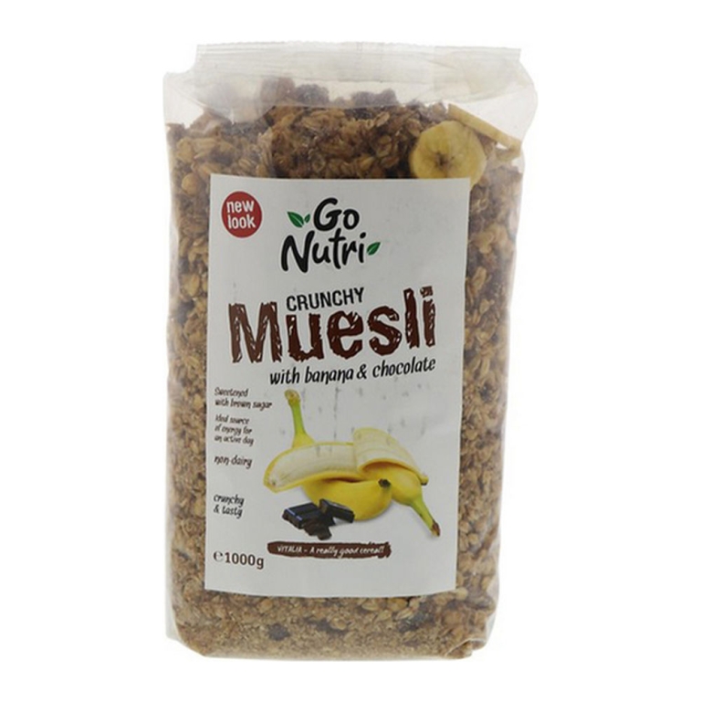 Vitalia | Crunchy Muesli | Banaan en Chocolade | 1 kg