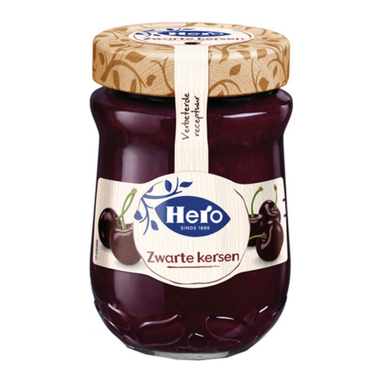 Hero | Zwarte Kersen Jam | 6 x 340 gram