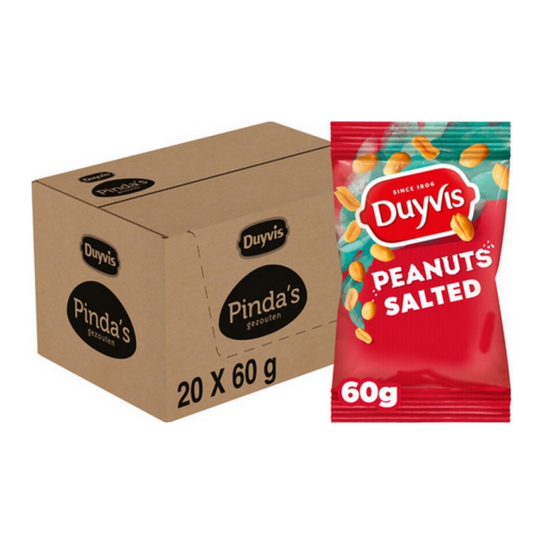 Duyvis | Pinda's Gezouten | 20 x 60 gram