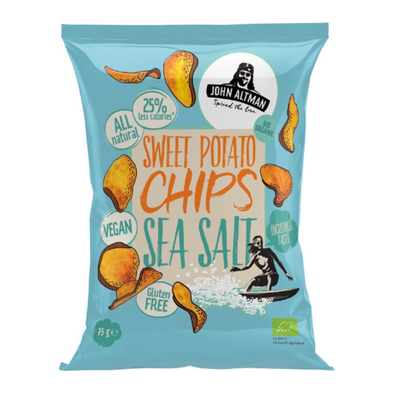 John Altman | Bio Sweet Potato Chips Sea Salt | 12 x 75 gram