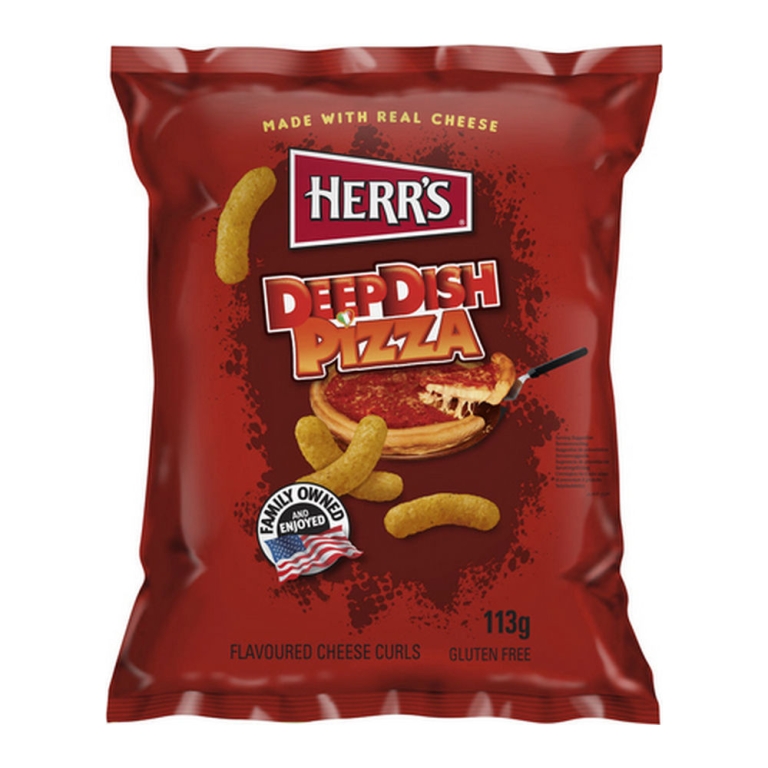 Herr&#39;s | Deep Dish Pizza Curls | 12 x 113 gram