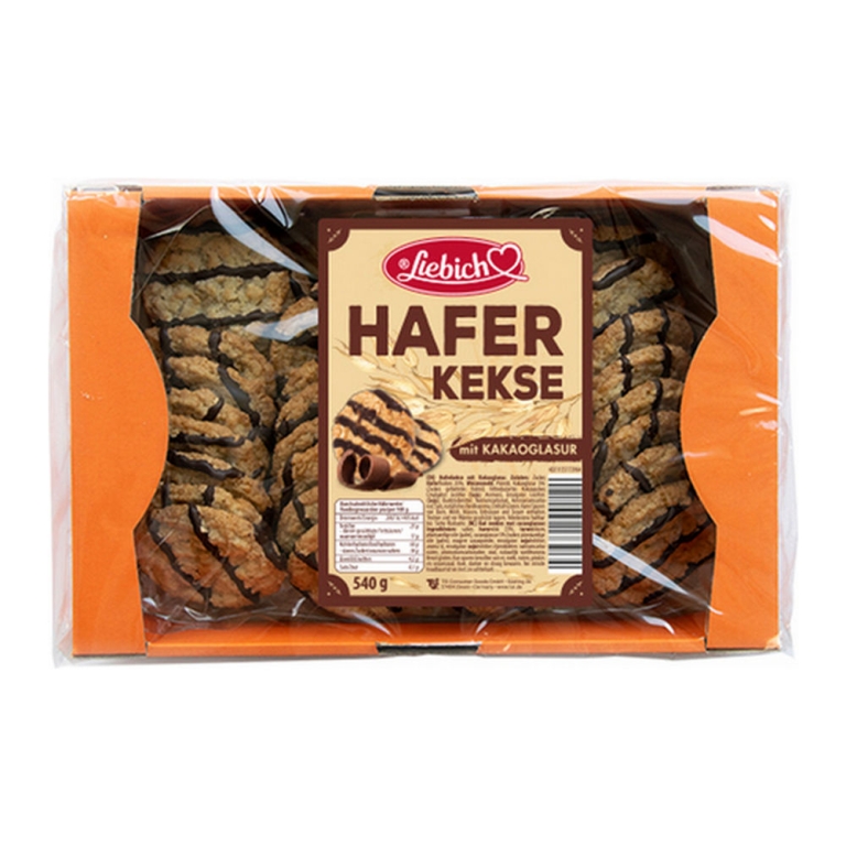 Liebich | Havermoutkoekjes met Cacaoglazuur | 8 x 540 gram