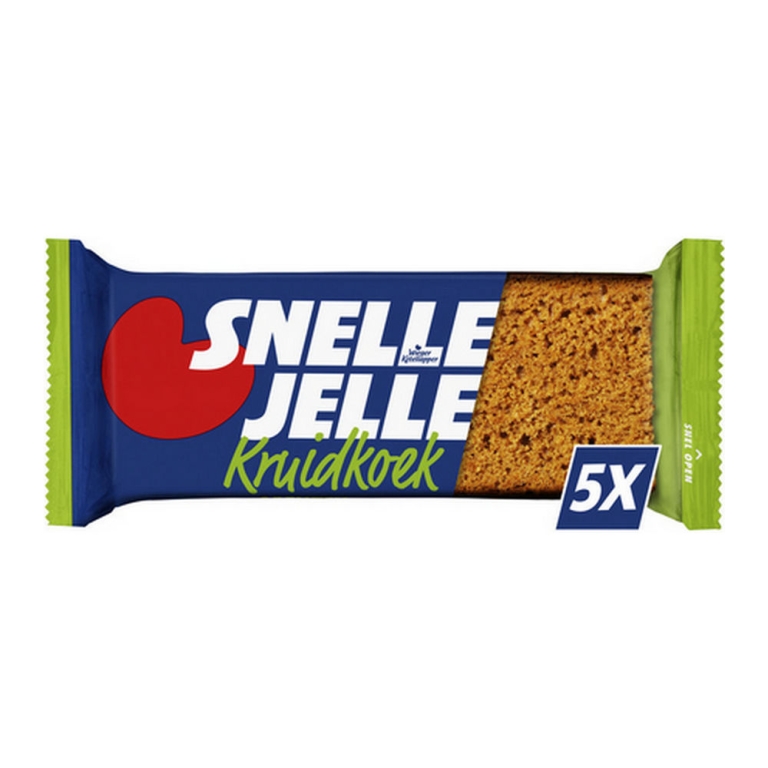 Snelle Jelle | Kruidkoek Naturel | 5-Pack | 8 stuks