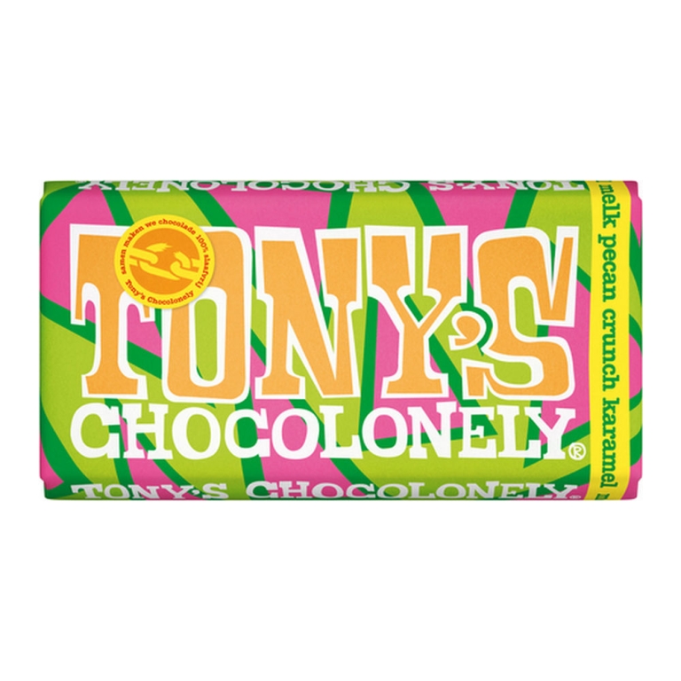 Tony&#39;s | Melk Pecan Crunch Karamel | 15 x 180 gram