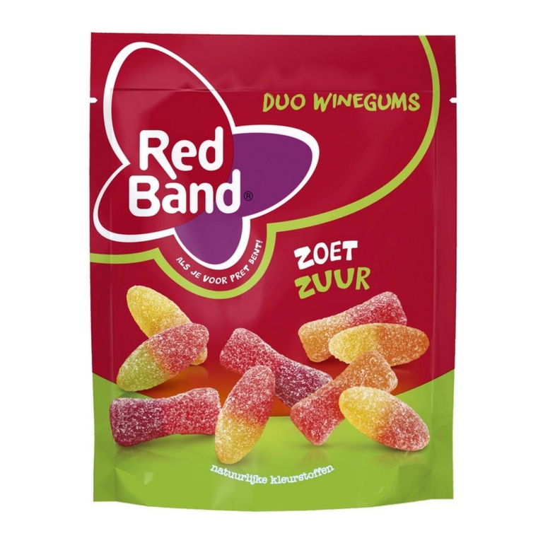 Red Band | Duo Winegums Zoet&Zuur | 10 x 205 gram