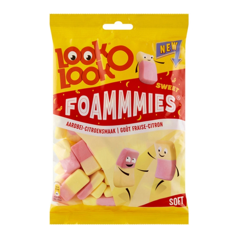 Look-O-Look | Foamies Strawberry-Lemon | 12 x 180 gram