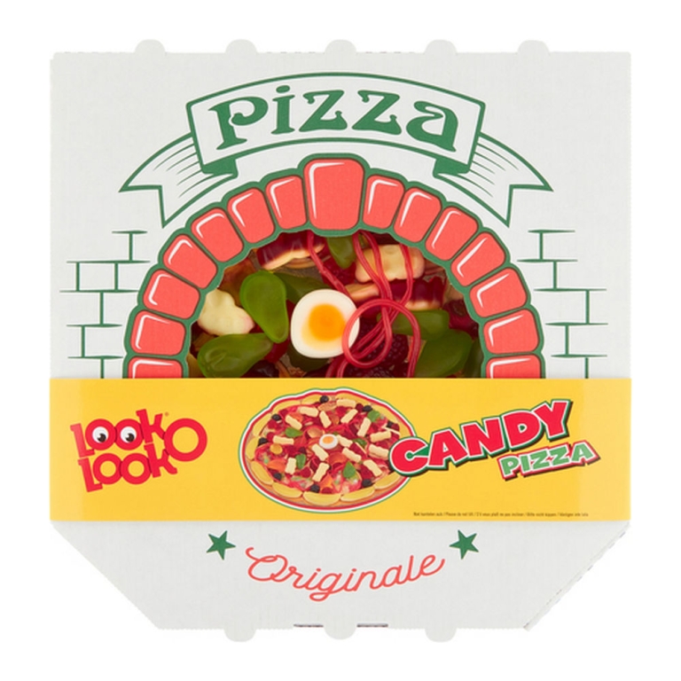 Look-O-Look | Candy Pizza Met Venster | 12 x 435 gram