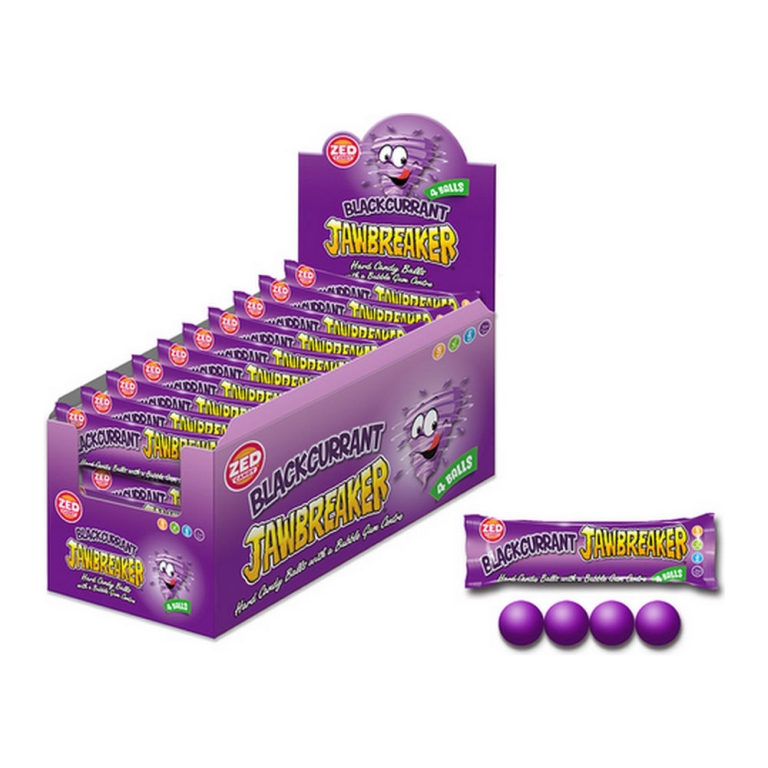 Jawbreaker | Blackcurrant | 4-pack | 40 stuks