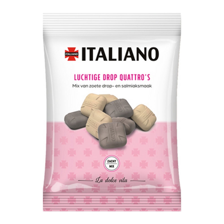 Italiano | Luchtige Drop Quattro&#39;s | 10 x 140 gram