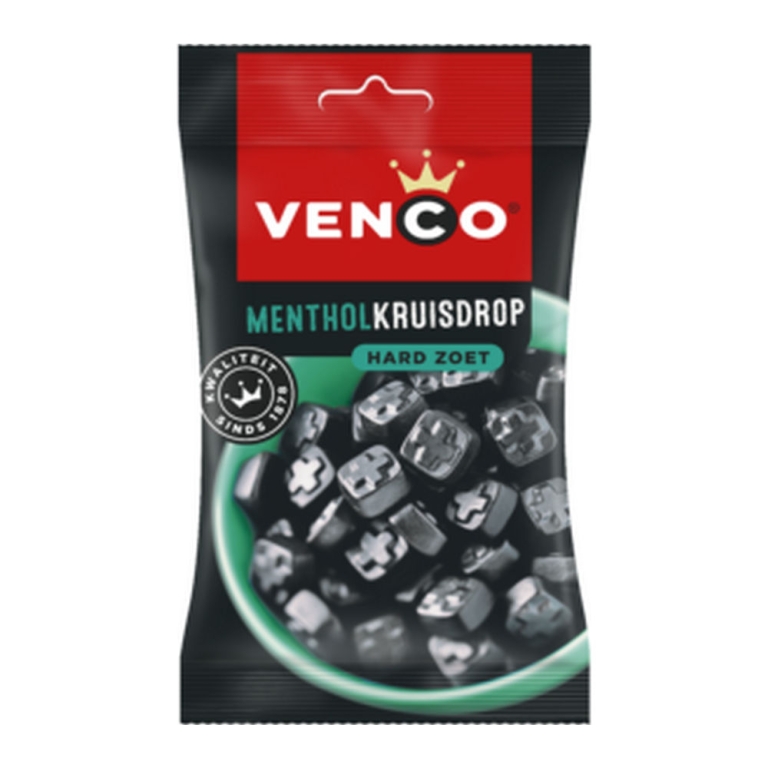 Venco | Mentholkruisdrop | 12 x 120 gram