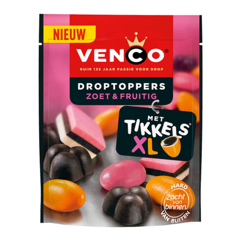 Venco | Droptoppers | Fruitig | 10 x 215 gram