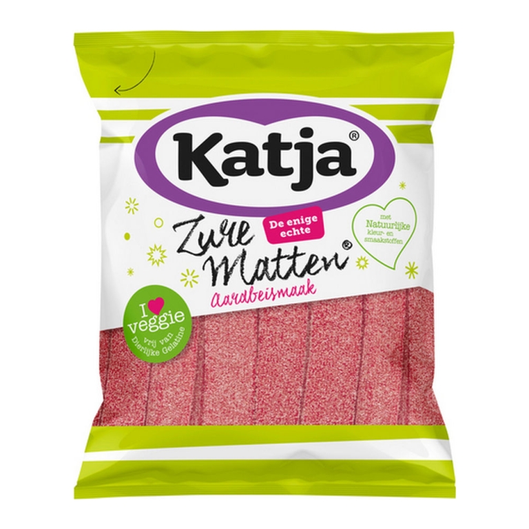 Katja | Zure Matten Aardbei | 15 x 125 gram