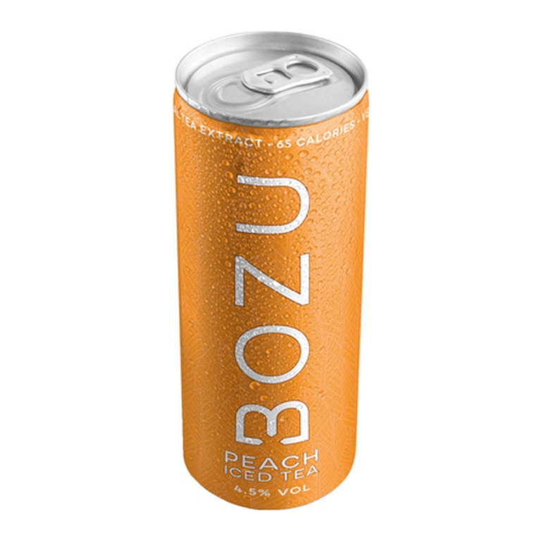 Bozu | Hard Iced Tea Peach | Blik | 12 x 25 cl