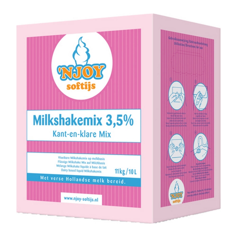 Njoy | Milkshakemix 3.5% | 10 liter