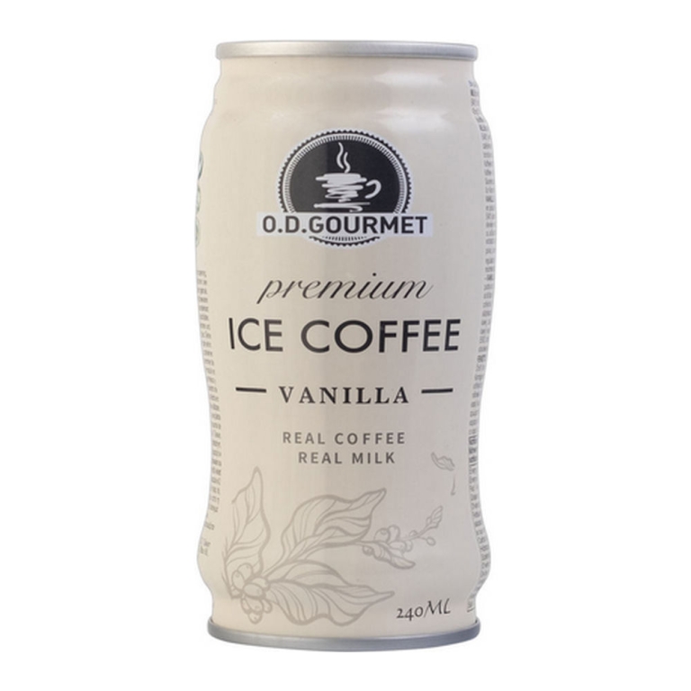 O.D. Gourmet | IJskoffie Vanilla | Blik | 24 x 240 ml