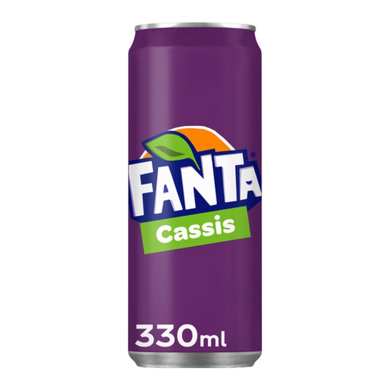 Fanta | Cassis | Sleek Blik | 24 x 33 cl