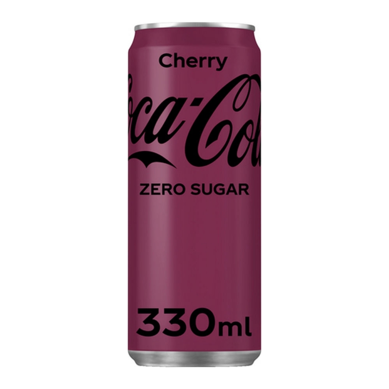 Coca Cola | Cherry | Zero | Sleek Blik | 24 x 33 cl