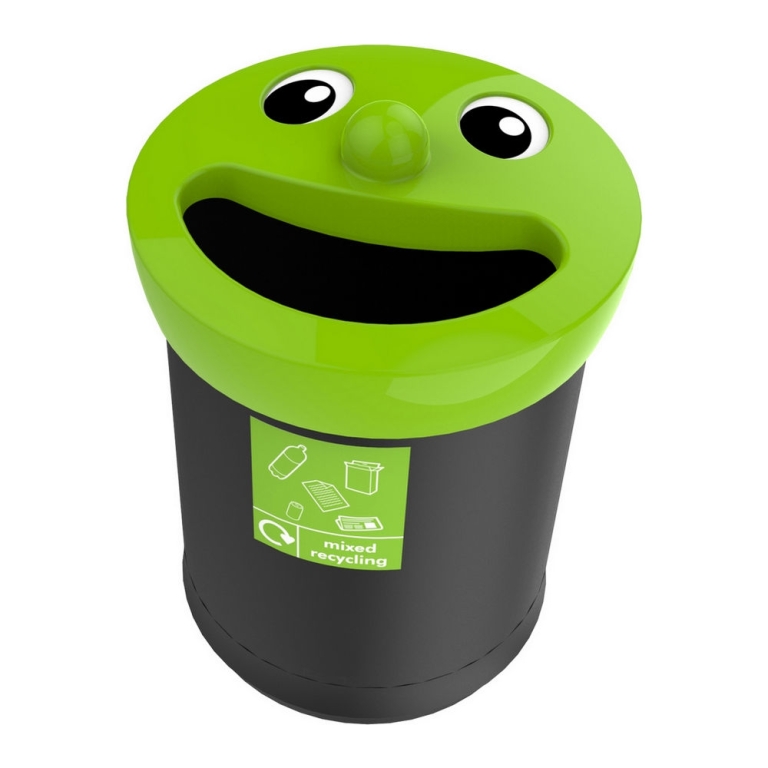 Mixed Recycling Smiley Face Bin 52 liter