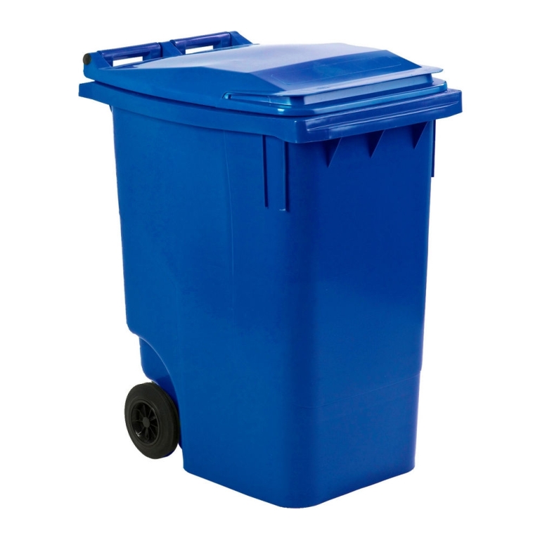 Mini rolcontainer 360 liter blauw