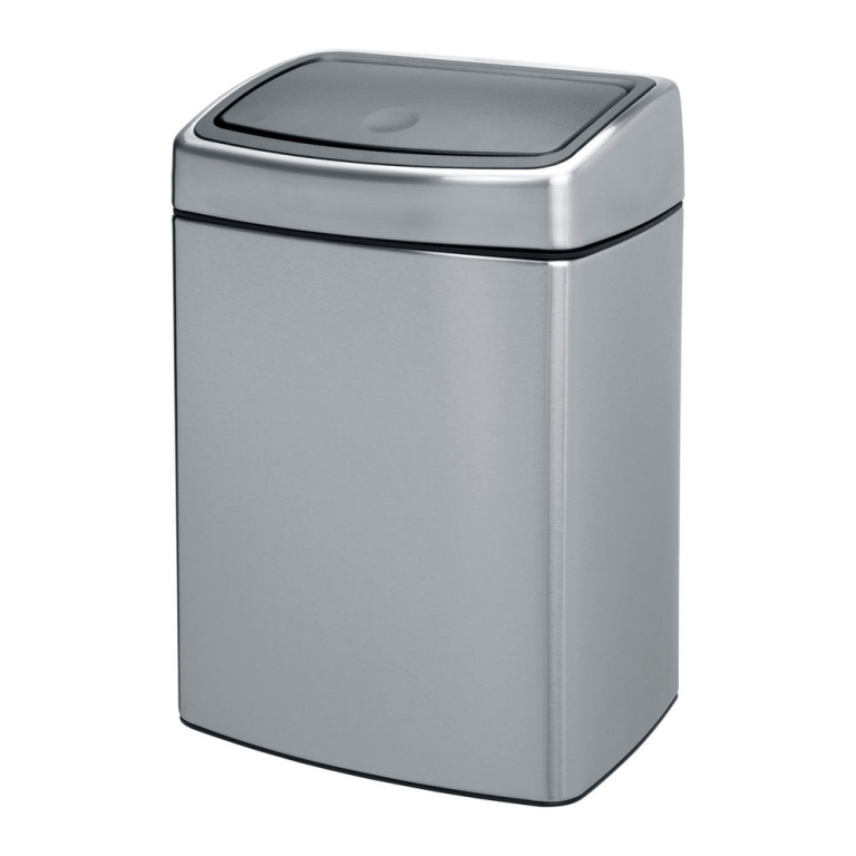 Afvalbak 10ltr Brabantia touch bin mat rvs