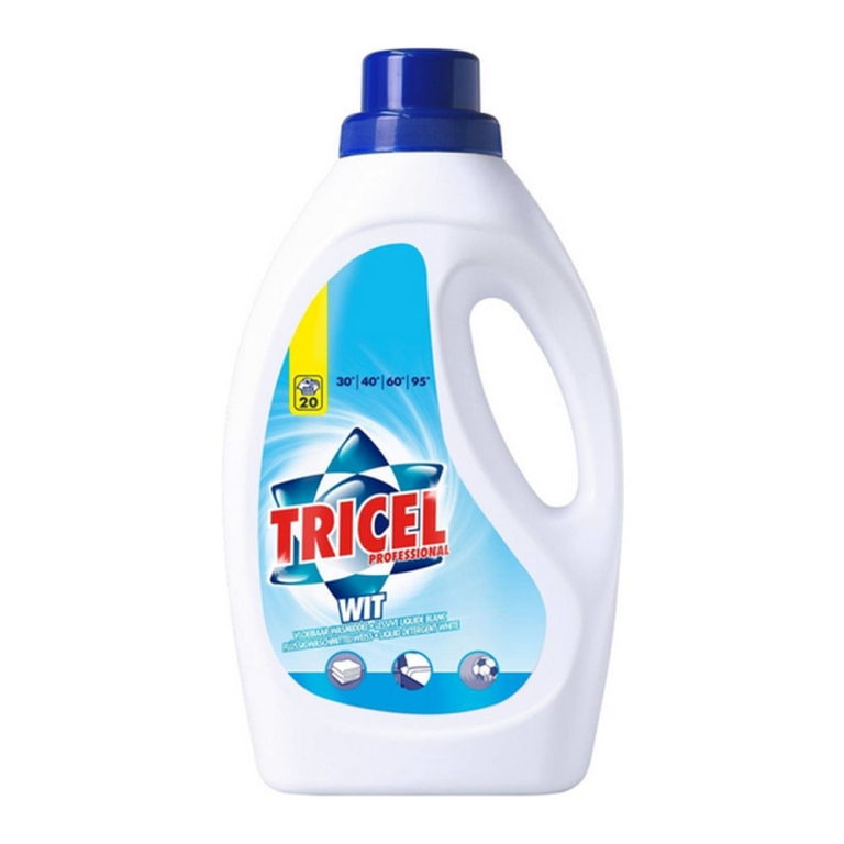 Tricel | Vloeibaar wasmiddel ultra wit | Fles 6 x 1.5 liter