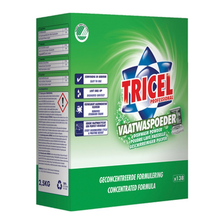 Tricel | Vaatwaspoeder | 4 x 2.5 kg