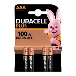 Duracell | Plus 100 % | AAA | 4 stuks