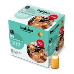 Bolsius | Professional Relight Navul 30H Amber | 80 stuks