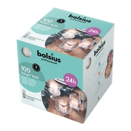 Bolsius | Relight transparant kaarsen | Navulling 100 stuks