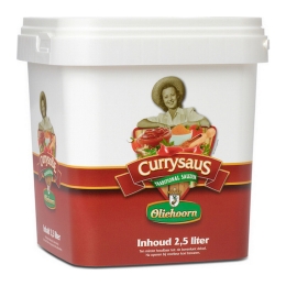 Oliehoorn | Currysaus | Emmer 2,5 liter