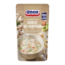 Unox | Romige Champignon Kippensoep | 5 x 570 ml