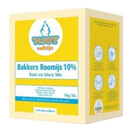 Njoy | Bakkers Roomijs 10% | 10 liter