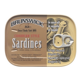 Brunswick | Sardines Naturel | 12 x 106 gram