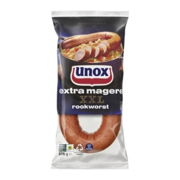 Unox | Extra Magere Rookworst | Varken | 12 x 375 gram